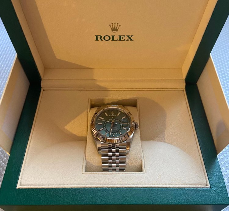 Rolex Sky-dweller Jubilee Mint Green 12 2023 Ref 336934
