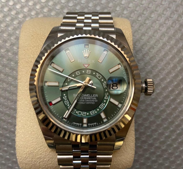 Rolex Sky-dweller Jubilee Mint Green 12 2023 Ref 336934