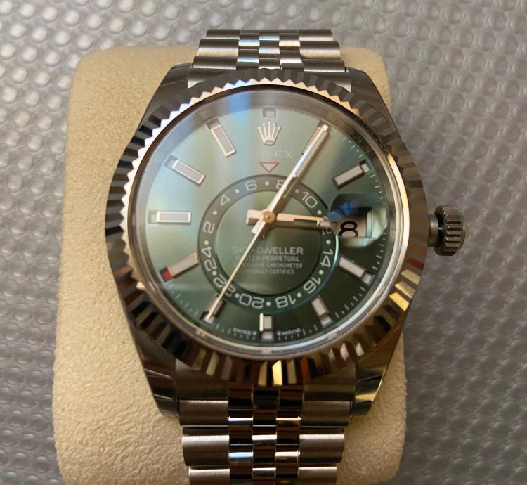 Rolex Sky-dweller Jubilee Mint Green 12 2023 Ref 336934