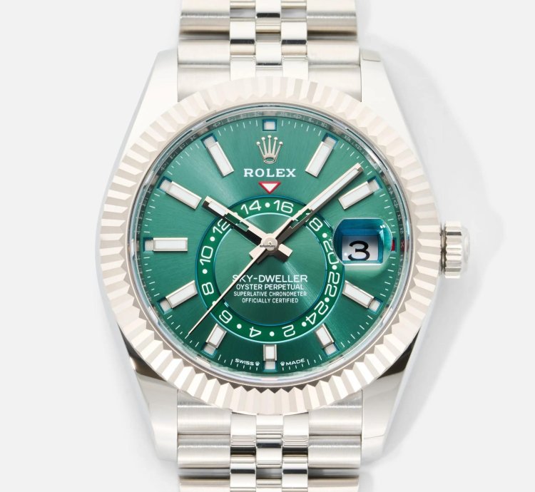 Rolex Sky-dweller Jubilee Mint Green 336934-0002 2024 Box And Papers