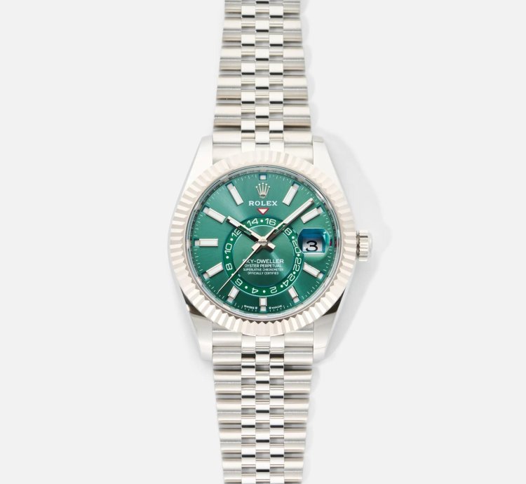 Rolex Sky-dweller Jubilee Mint Green 336934-0002 2024 Box And Papers