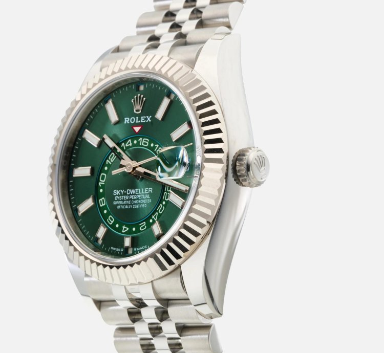 Rolex Sky-dweller Jubilee Mint Green 336934-0002 2024 Box And Papers