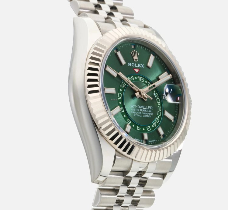 Rolex Sky-dweller Jubilee Mint Green 336934-0002 2024 Box And Papers