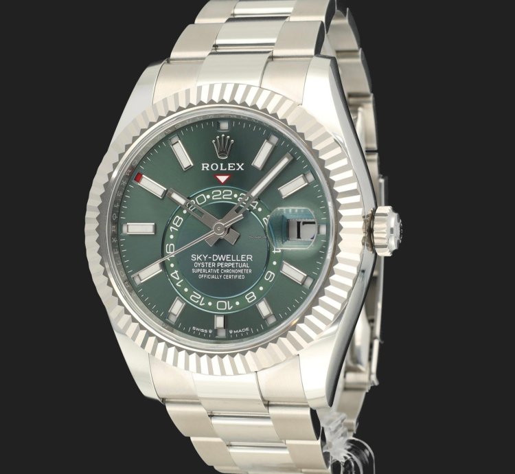 Rolex Sky-dweller Mint Green Dial 336934 New