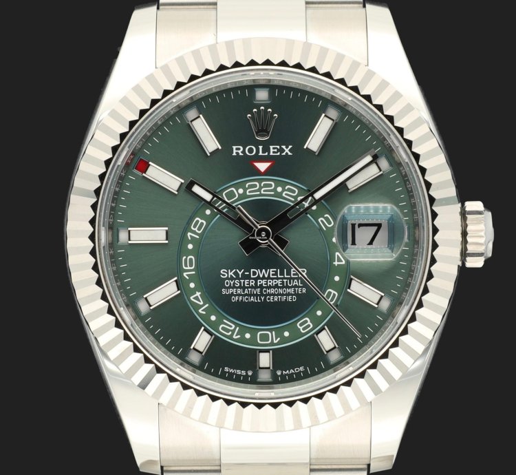 Rolex Sky-dweller Mint Green Dial 336934 New