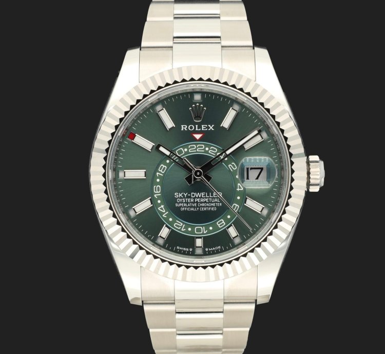 Rolex Sky-dweller Mint Green Dial 336934 New