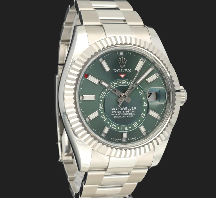 Rolex Sky-dweller Mint Green Dial 336934 New