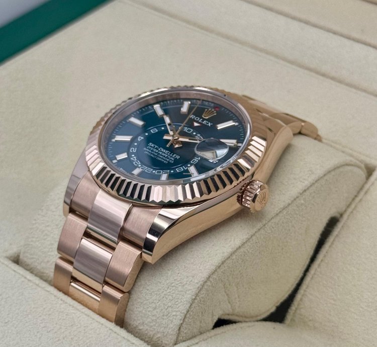 Rolex Sky-dweller New 2024 Rolex Sky-dweller 42mm 336935 Rose Gold Oyster Blue Dial