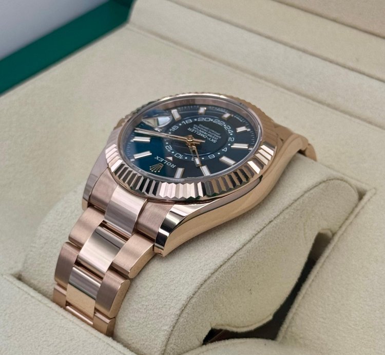 Rolex Sky-dweller New 2024 Rolex Sky-dweller 42mm 336935 Rose Gold Oyster Blue Dial