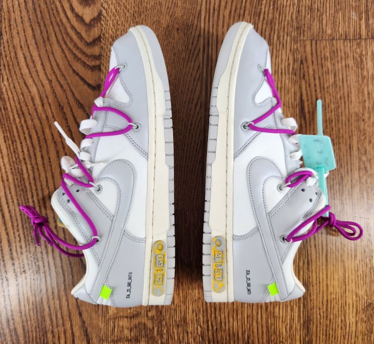 Dm1602-110 Nike Off-white Dunk Low Lot 21