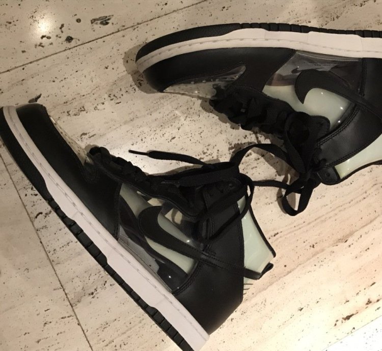 Ds Nike Dunk High Comme Des Gar Ons Clear
