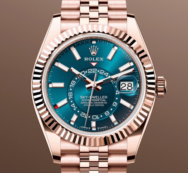 Rolex Sky-dweller New 2025 336935 Blue Jubilee 18k Rose Gold 42 Mm
