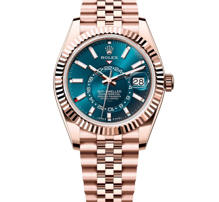 Rolex Sky-dweller New 2025 336935 Blue Jubilee 18k Rose Gold 42 Mm