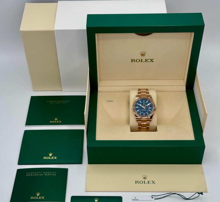 Rolex Sky-dweller New 2025 Sky-dweller 42mm 336935 Rose Gold Blue Dial