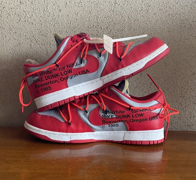 Final Drop Nike Off-white Dunk Low University Red