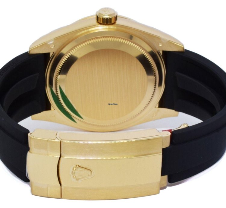 Rolex Sky-dweller New Rolex Sky-dweller Gmt 18k Yg Black Dial Rubber Strap Watch 22 326238