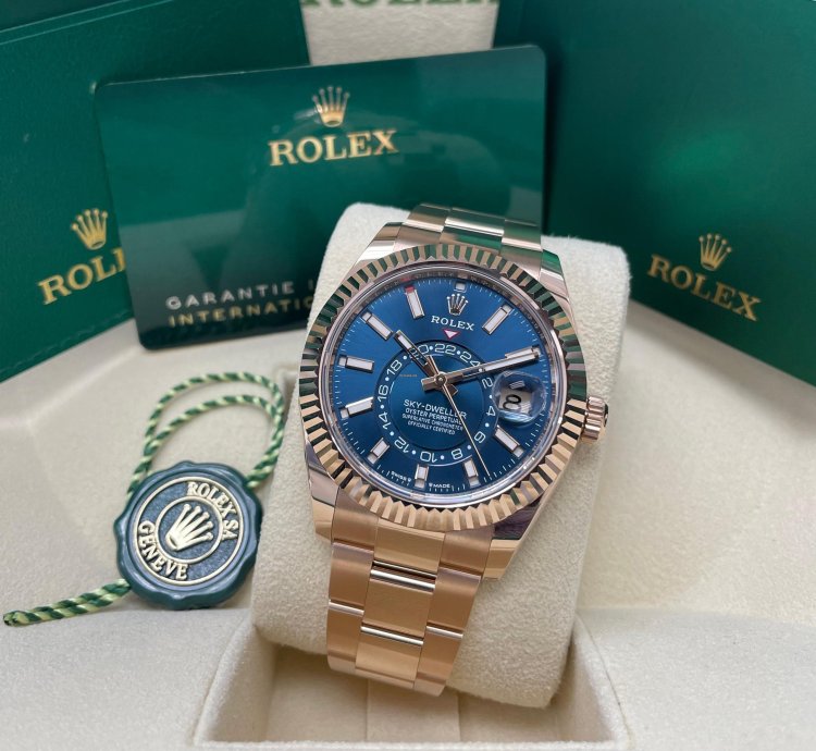 Rolex Sky-dweller New Sky-dweller 336935 Blue Dial 18k Rose Gold 42mm Oyster Bracelet