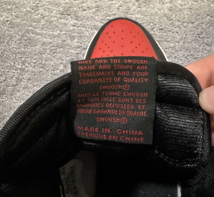 Jordan 1 Bred Toe
