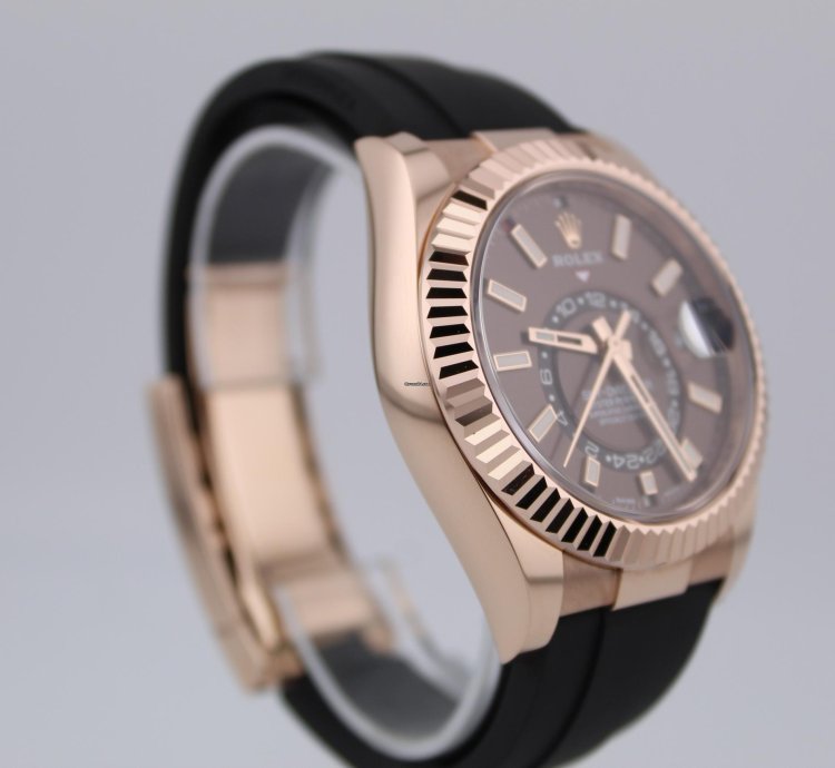 Rolex Sky-dweller Oyster Flex Chocolate Dial - 2022 Full Set