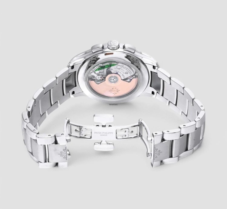Patek Philippe Annual Calendar Chronograph 5905 1a Chronograph Annual Calendar Green Dial Ss Description