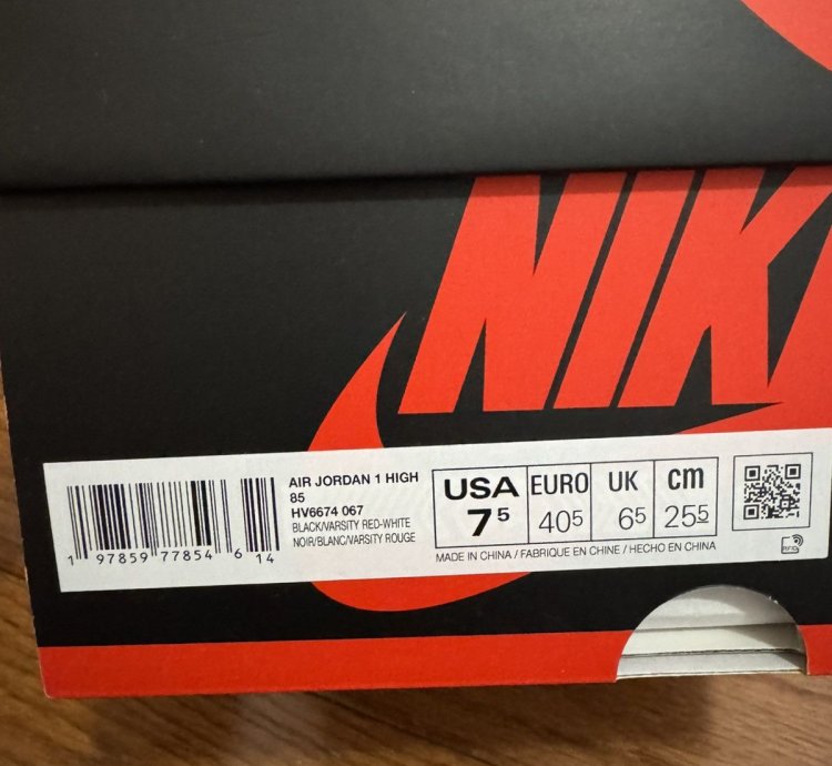 Jordan 1 Retro High 85 Og Bred