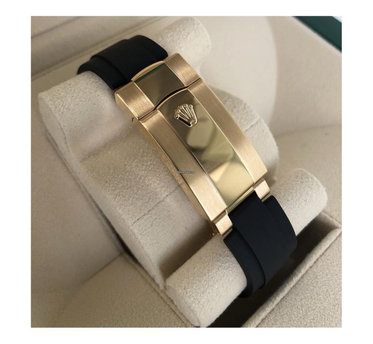 Rolex Sky-dweller Oysterflex Yellow Gold Black Dial 326238-0009 new Unworn
