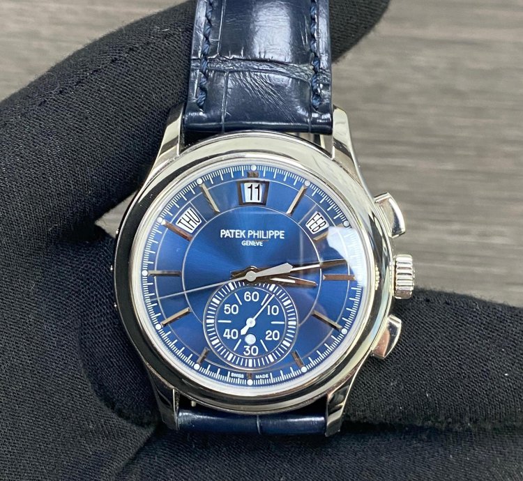 Patek Philippe Annual Calendar Chronograph 5905p Blue Annual Calendar Chronograph