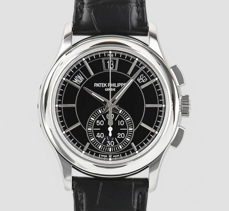 Patek Philippe Annual Calendar Chronograph 5905p Calendar Platinum Black Dial