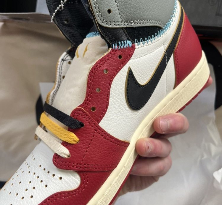 Jordan 1 Retro High Union La Varsity Red Shadow Grey 10 5