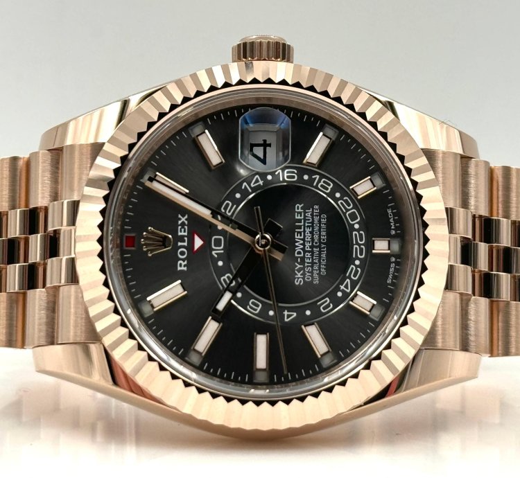Rolex Sky-dweller Rhodium Dial Rose Gold Jubilee Bracelet 336935 Unworn 2024