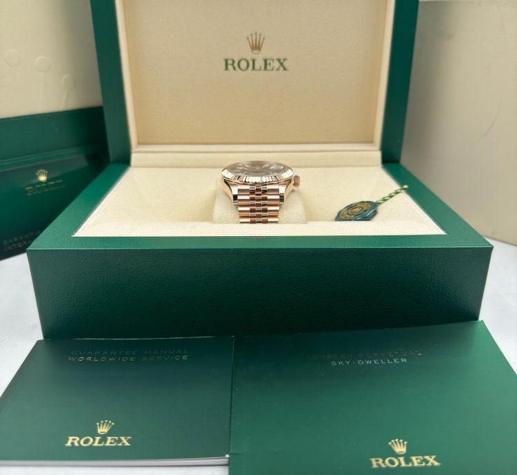 Rolex Sky-dweller Rhodium Dial Rose Gold Jubilee Bracelet 336935 Unworn 2024