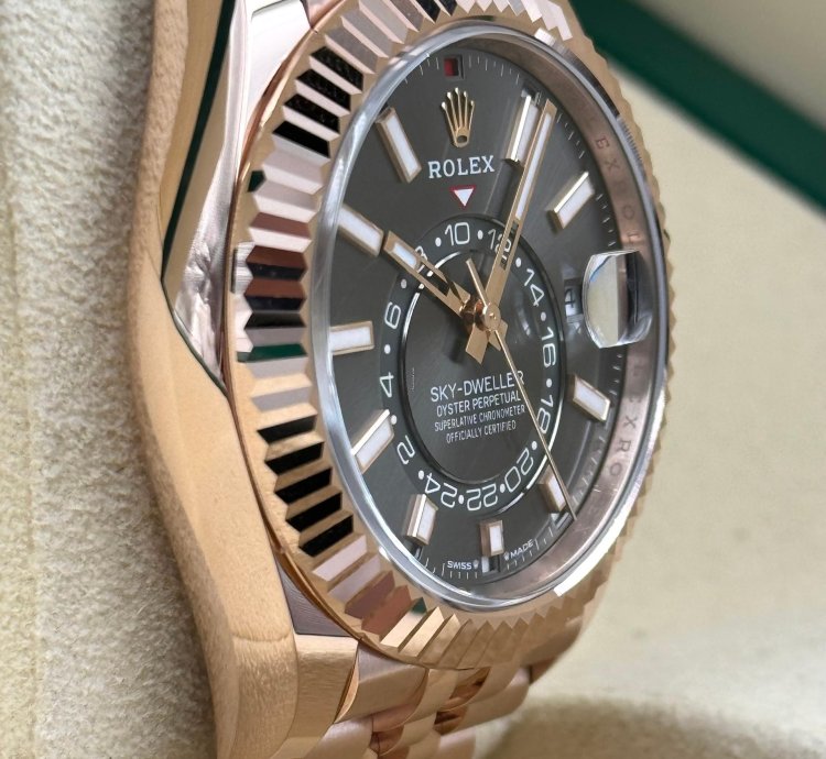 Rolex Sky-dweller Rhodium Dial Rose Gold Jubilee Bracelet 336935 Unworn 2024