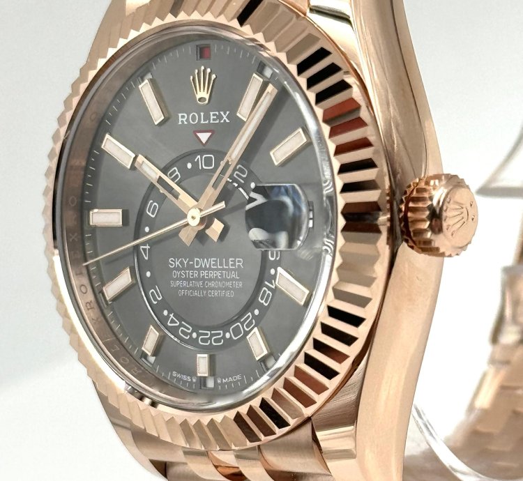 Rolex Sky-dweller Rhodium Dial Rose Gold Jubilee Bracelet 336935 Unworn 2024