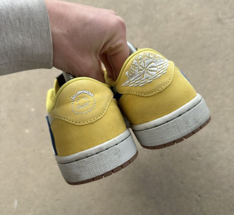 Jordan 1 Retro Low Og Sp Travis Scott Canary Size 8 5 Size 7
