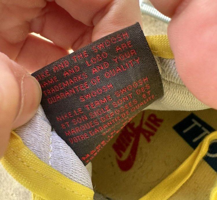 Jordan 1 Retro Low Og Sp Travis Scott Canary Size 8 5 Size 7