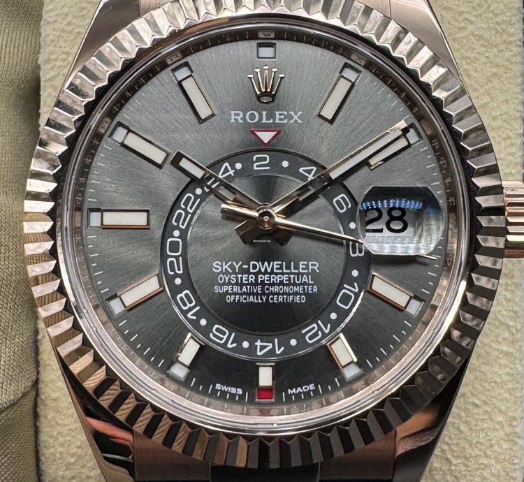 Rolex Sky-dweller Rhodium Dial Unworn