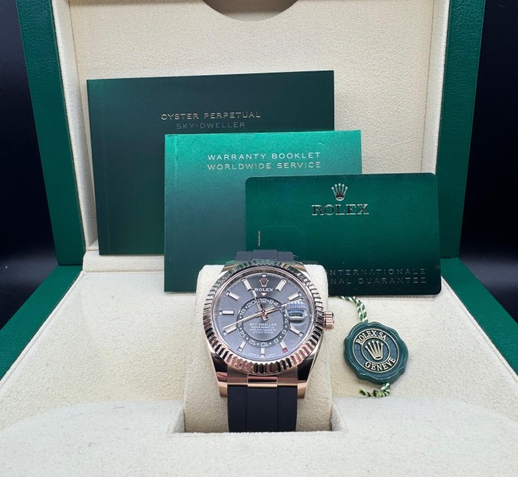 Rolex Sky-dweller Rhodium Dial Unworn