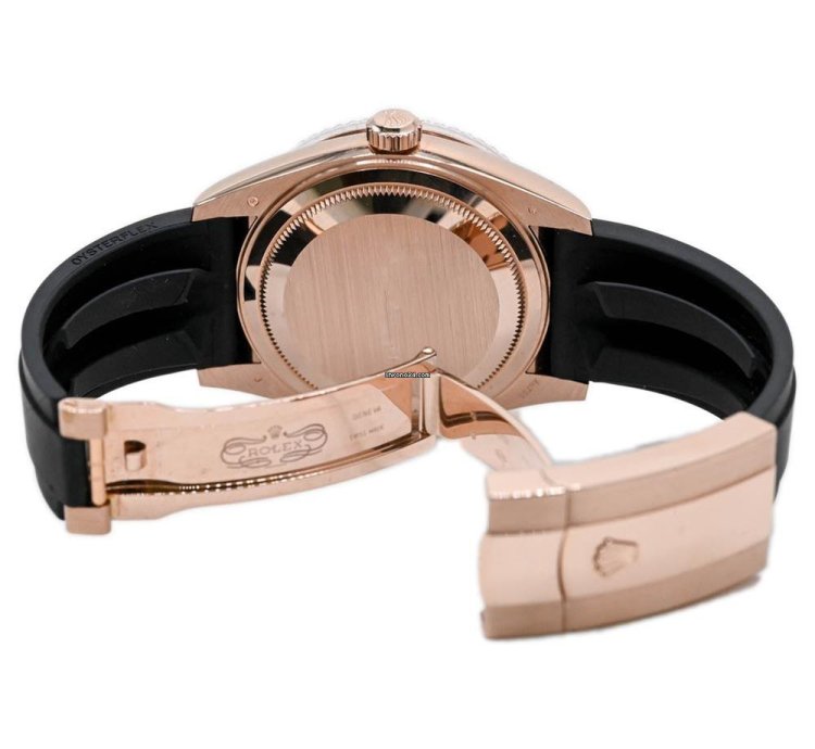 Rolex Sky-dweller Rose Gold 42mm White Dial Oysterflex 326235