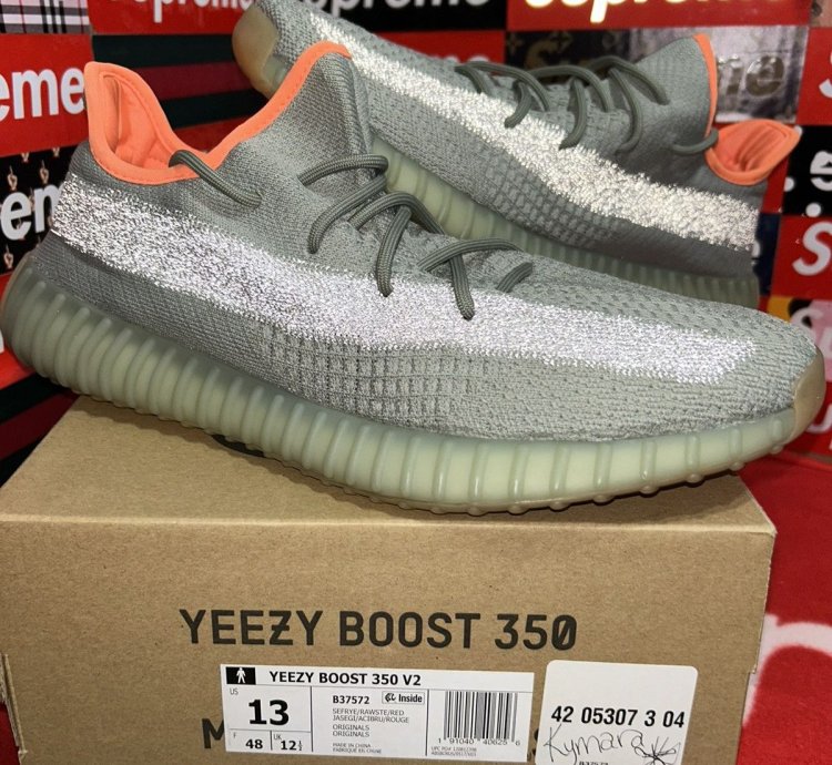 Yeezy Adidas Boost 350 V2 In Desert Sage Fx9035 Size 13
