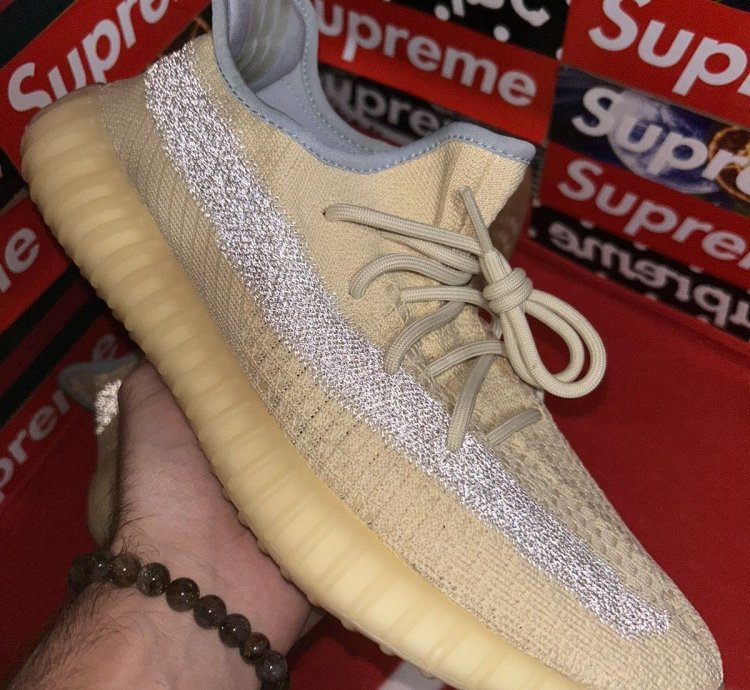 Yeezy Adidas Boost 350 V2 In Linen Fy5158 Size 12