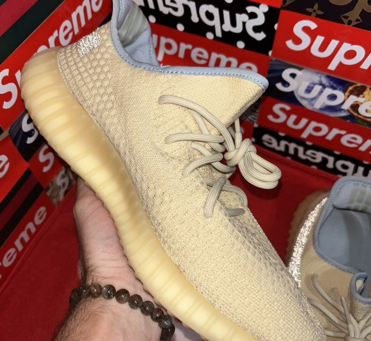 Yeezy Adidas Boost 350 V2 In Linen Fy5158 Size 12
