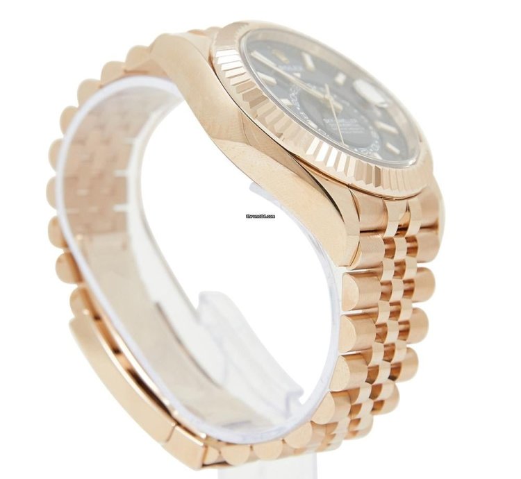 Rolex Sky-dweller Rose Gold Blue Dial On Jubilee Complete Set Unworn 2024