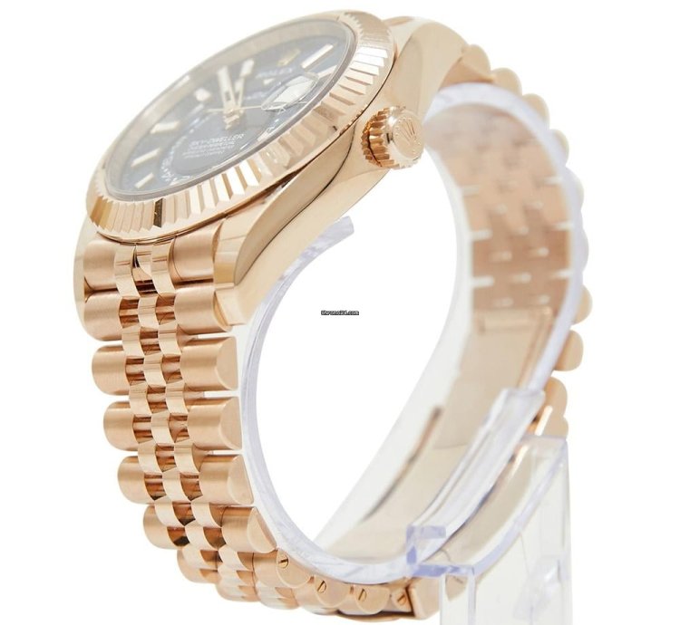 Rolex Sky-dweller Rose Gold Blue Dial On Jubilee Complete Set Unworn 2024