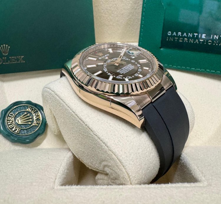 Rolex Sky-dweller Rose Gold Chocolate Dial 2023
