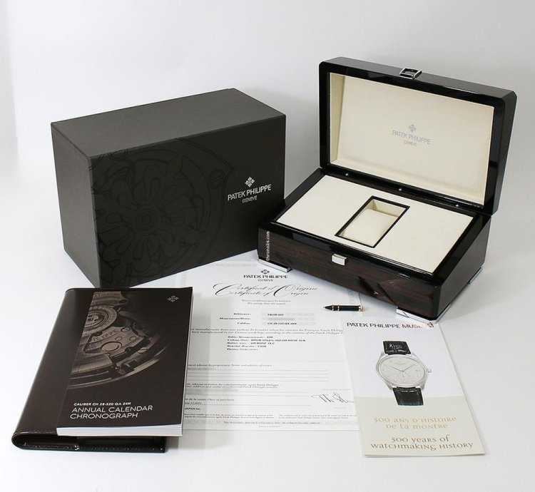 Patek Philippe Annual Calendar Chronograph 5905r-001 Used Mens Leather Strap Not Included Buckle Included