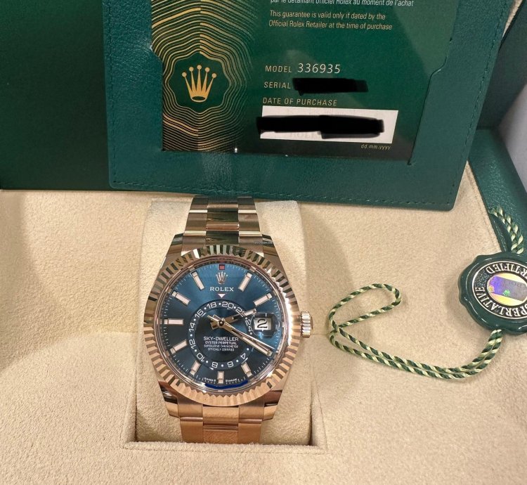 Rolex Sky-dweller Rose Gold New Full Set 2024 336935