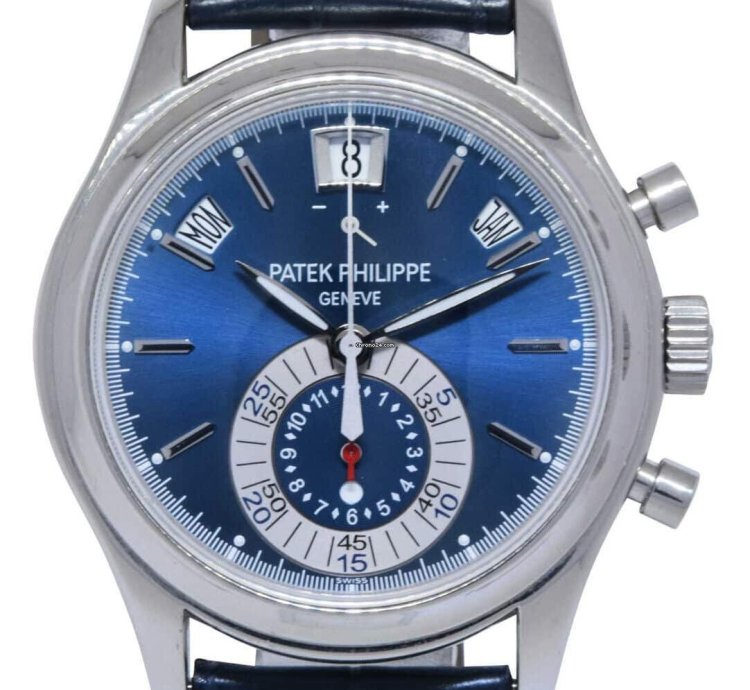 Patek Philippe Annual Calendar Chronograph 5960 Annual Calendar Chronograph Platinum Watch Box Papers 5960p