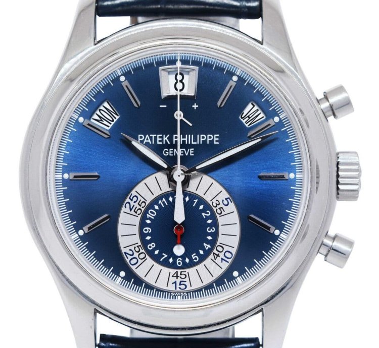 Patek Philippe Annual Calendar Chronograph 5960 Annual Calendar Chronograph Platinum Watch Box Papers 5960p