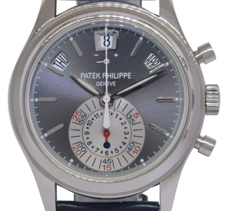 Patek Philippe Annual Calendar Chronograph 5960 Annual Calendar Chronograph Platinum Watch Box Papers 5960p