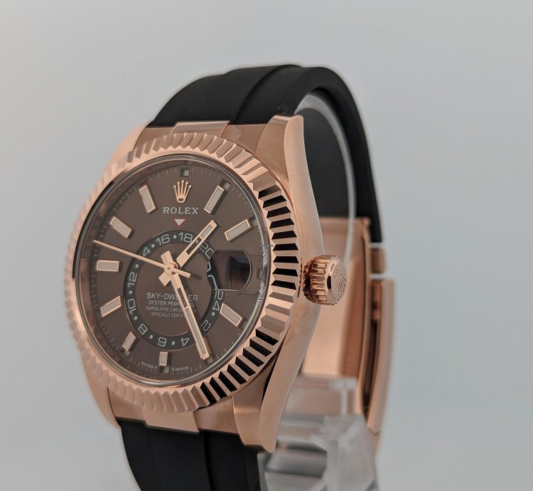 Rolex Sky-dweller Rose Gold Sky-dweller Chocolate Dial